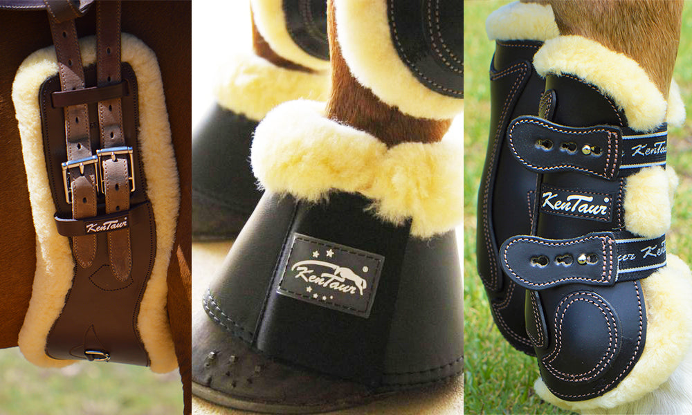 Sheepskin discount horse boots