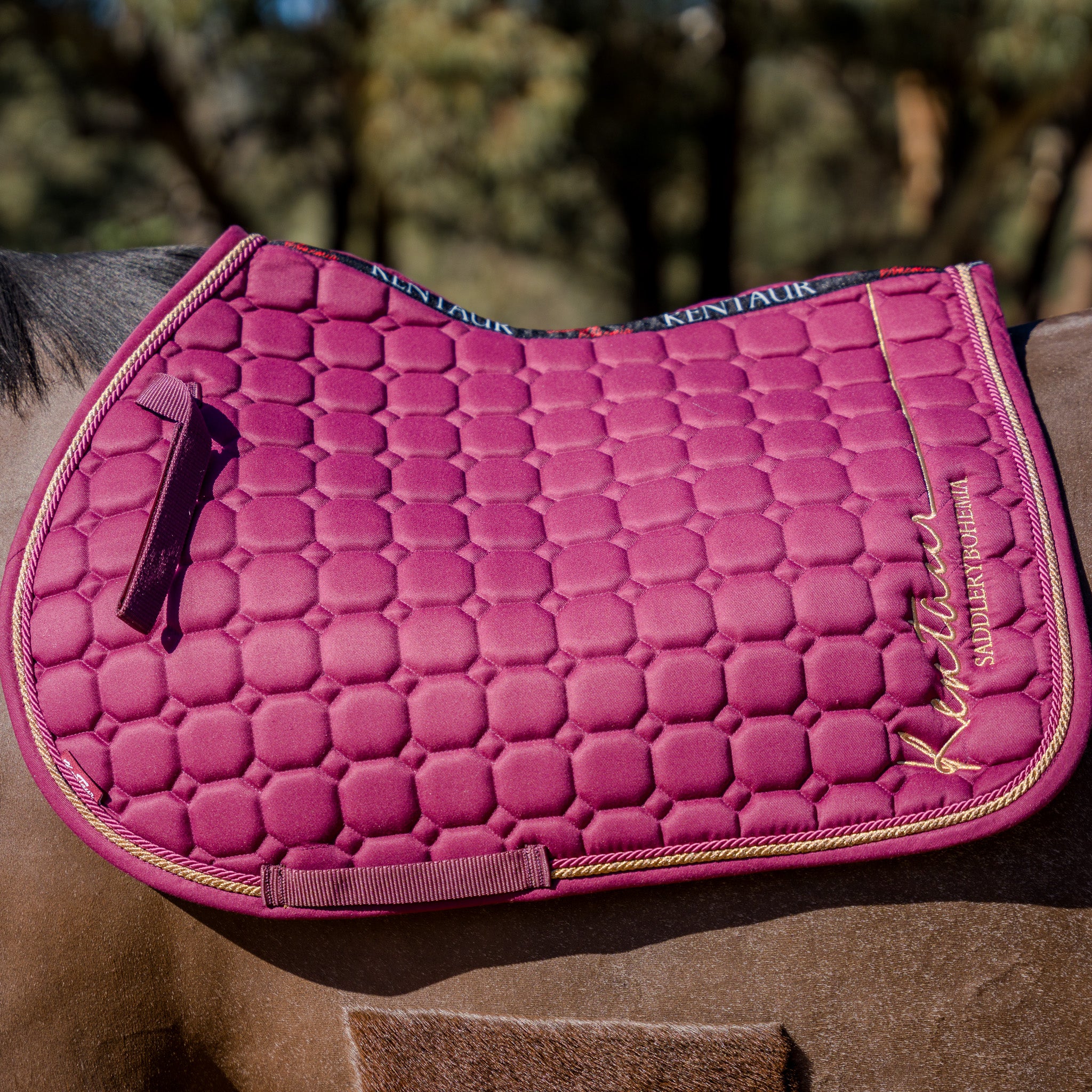 Kentaur Saddle Pad & Bonnet Set Bohemia