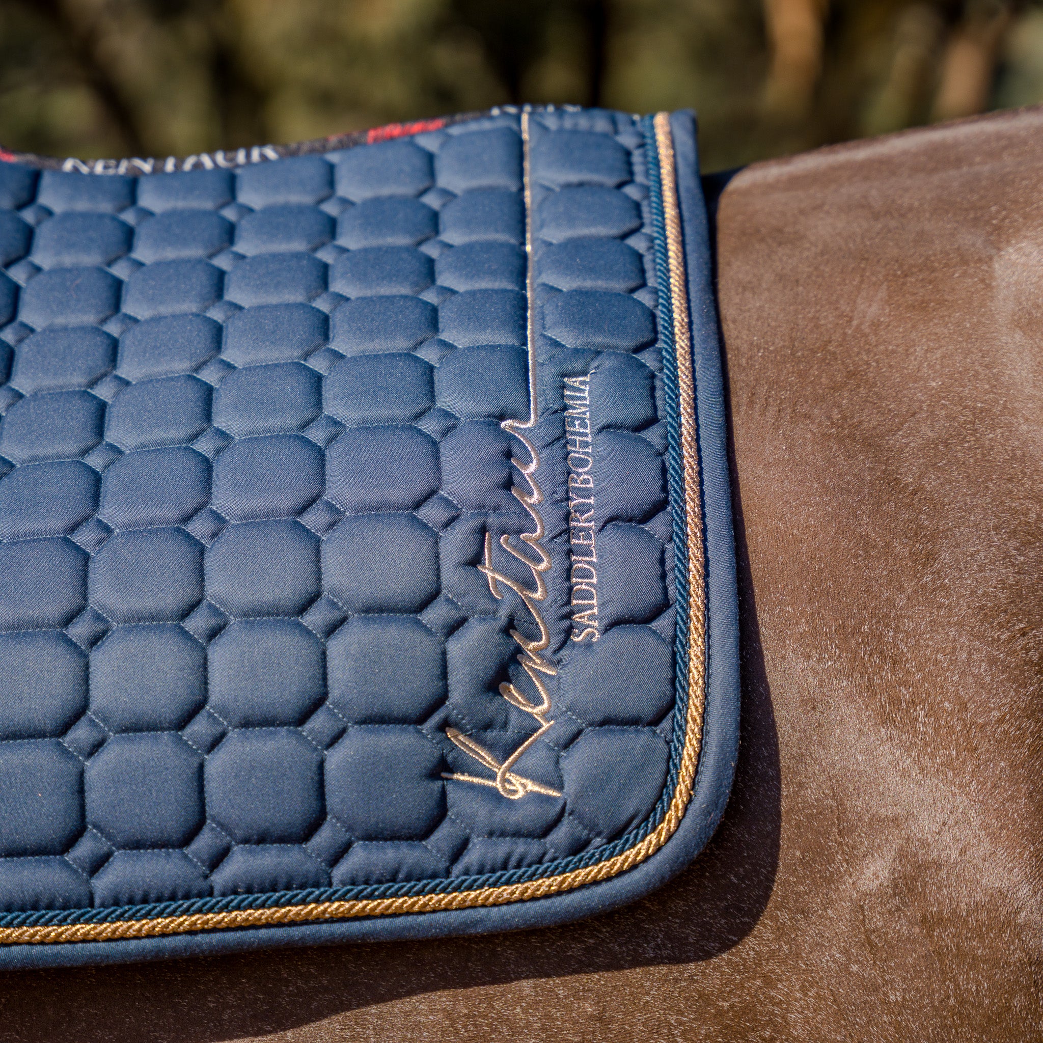 Kentaur Saddle Pad & Bonnet Set Bohemia
