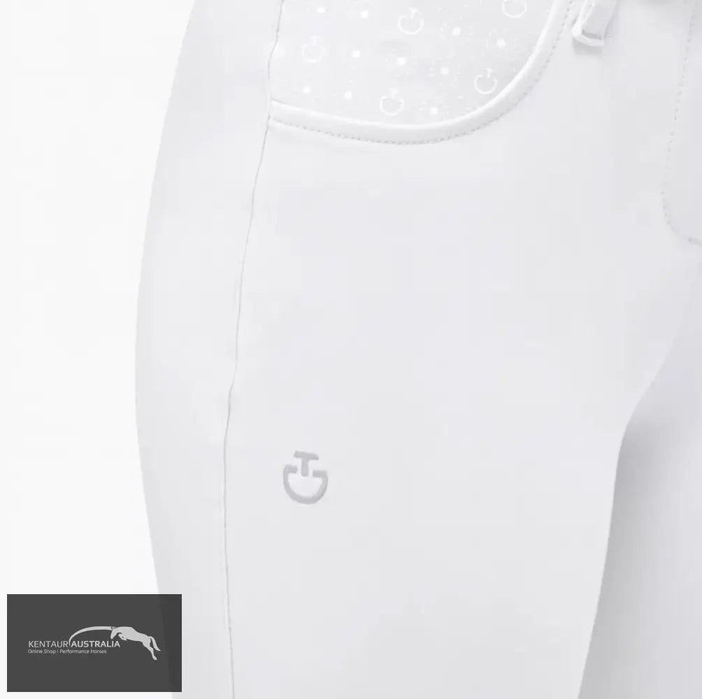 Cavalleria Toscana ’CT Motif Print’ Womens Competition Breeches White (0001) / AU 4 Competition Breeches