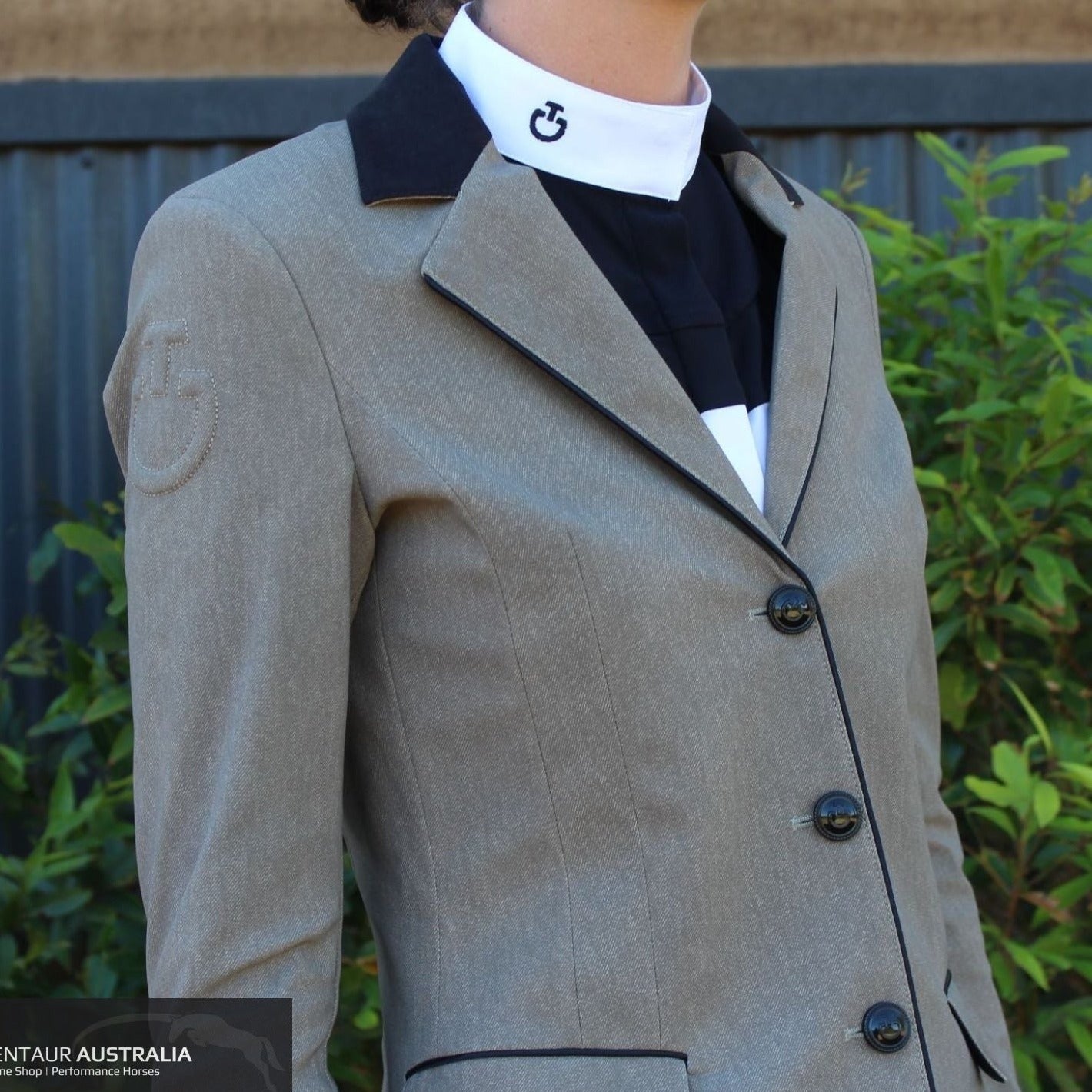 Cavalleria Toscana ‘Grand Prix’ Womens Competition Jacket Beige Fantasy (F103) / AU 6 Show Jackets