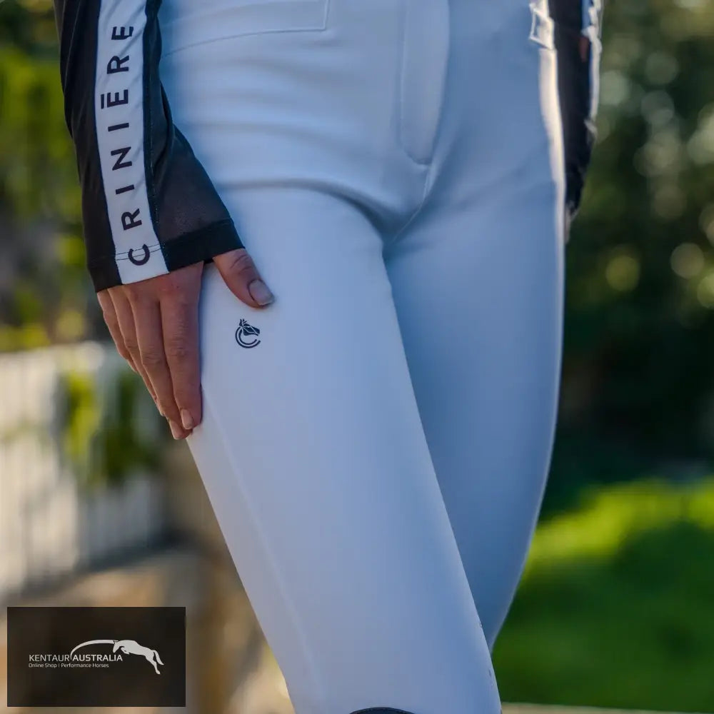 Criniēre Life ’Juliette’ High Compression Show Breeches - White / US Size 26: AU Size 8 - Competition Breeches