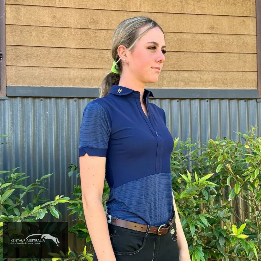 Horse Pilot ’Aeromesh’ Training Polo Navy / XS Polo Shirts & Jersey’s