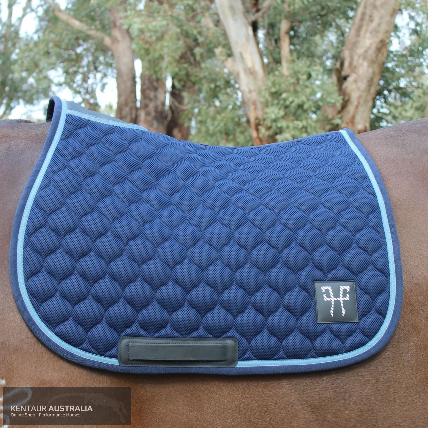 Horse Pilot ’Jumping’ Saddle Pad Navy/Cloudy Blue / Full Saddle Pad