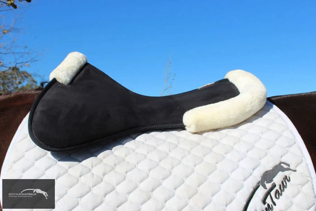 Kentaur Memory Foam Half Pad with Artificial Sheepskin Saddle Pad