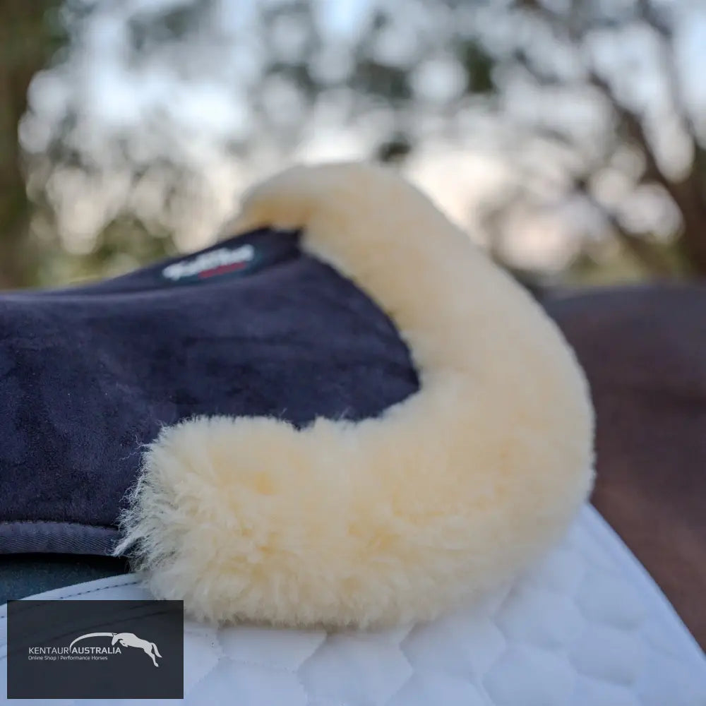 Kentaur Memory Foam Half Pad with Sheepskin - Saddle Pad