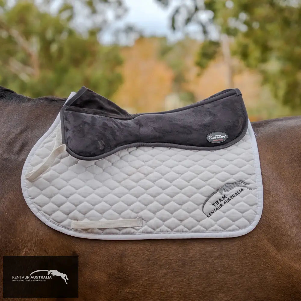 Kentaur Memory Foam Half Pad With Wither Cut Out - Dressage Cut - Saddle Pad