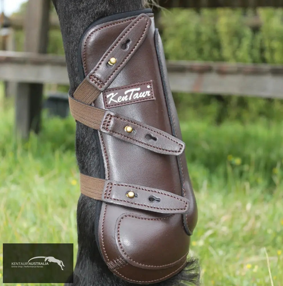 Kentaur Oxford Leather Front Boots Dark Brown / Full Jumping Boots