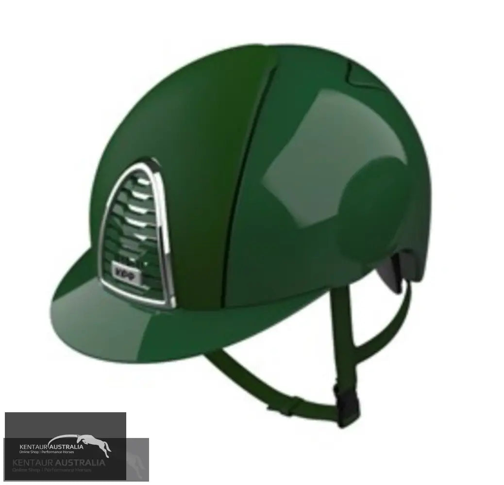 KEP ’Cromo 2.0 Polish with Textile Grid Inserts and Visor’ Helmet Dark Green / Large (59-62) Kep Helmets