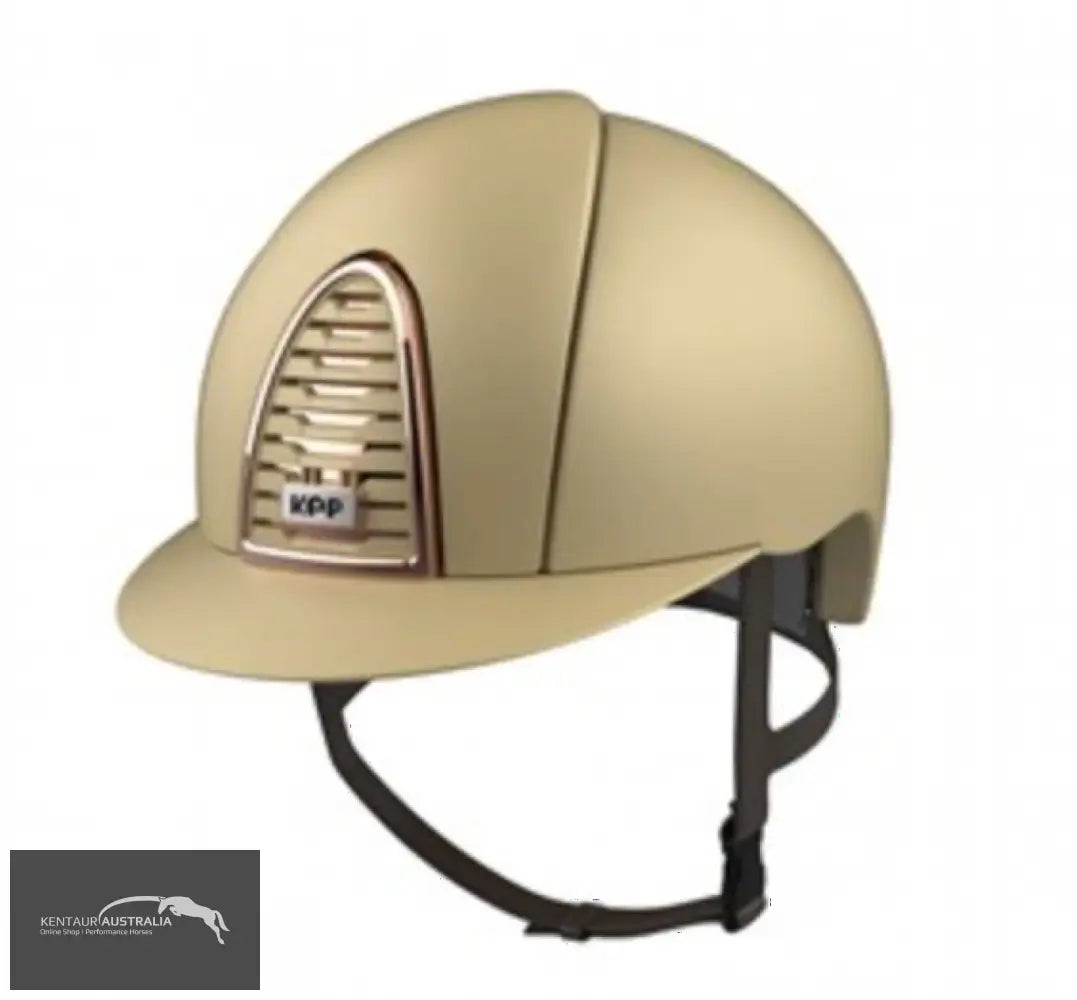 KEP ’Cromo 2.0 Textile’ Helmet Golden Sand / Rose gold frame & sub grid / Medium Shell (51-58) Helmet