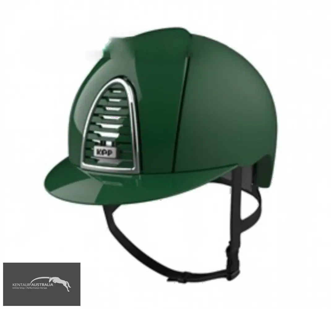 KEP ’Cromo 2.0 Textile with Polish Inserts Grid and Visor’ Helmet Dark Green / Large Shell Kep Helmets