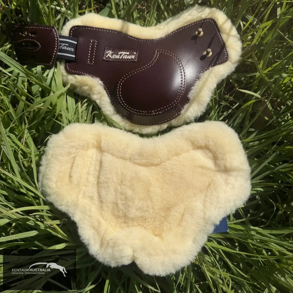 NON FEI APPROVED HIND BOOTS - Roma Sheepskin/ Brown/ Pony - Jumping Boots