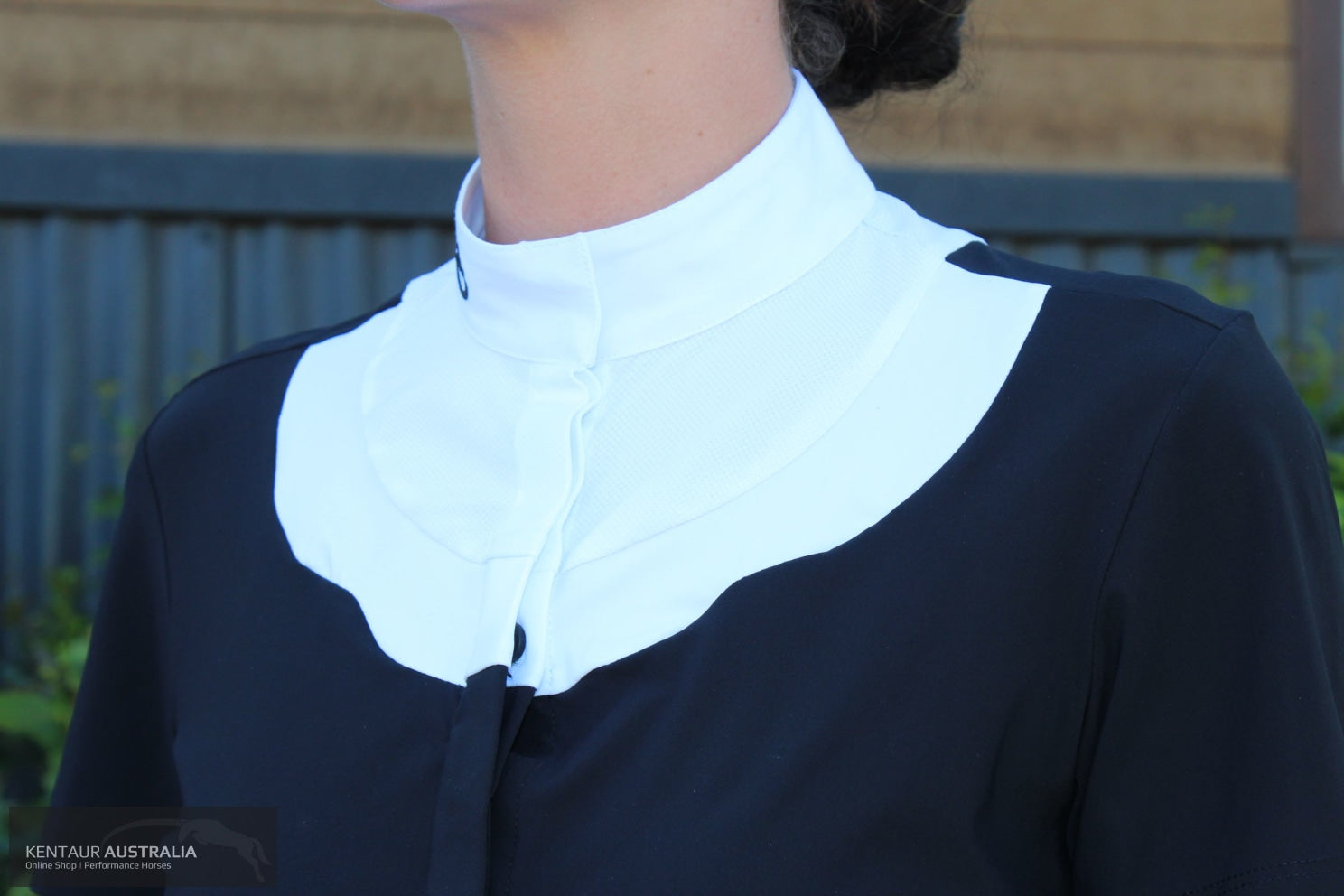 Cavalleria Toscana ’Scalloped Bib S/S’ Womens Competition Shirt Competition Shirt