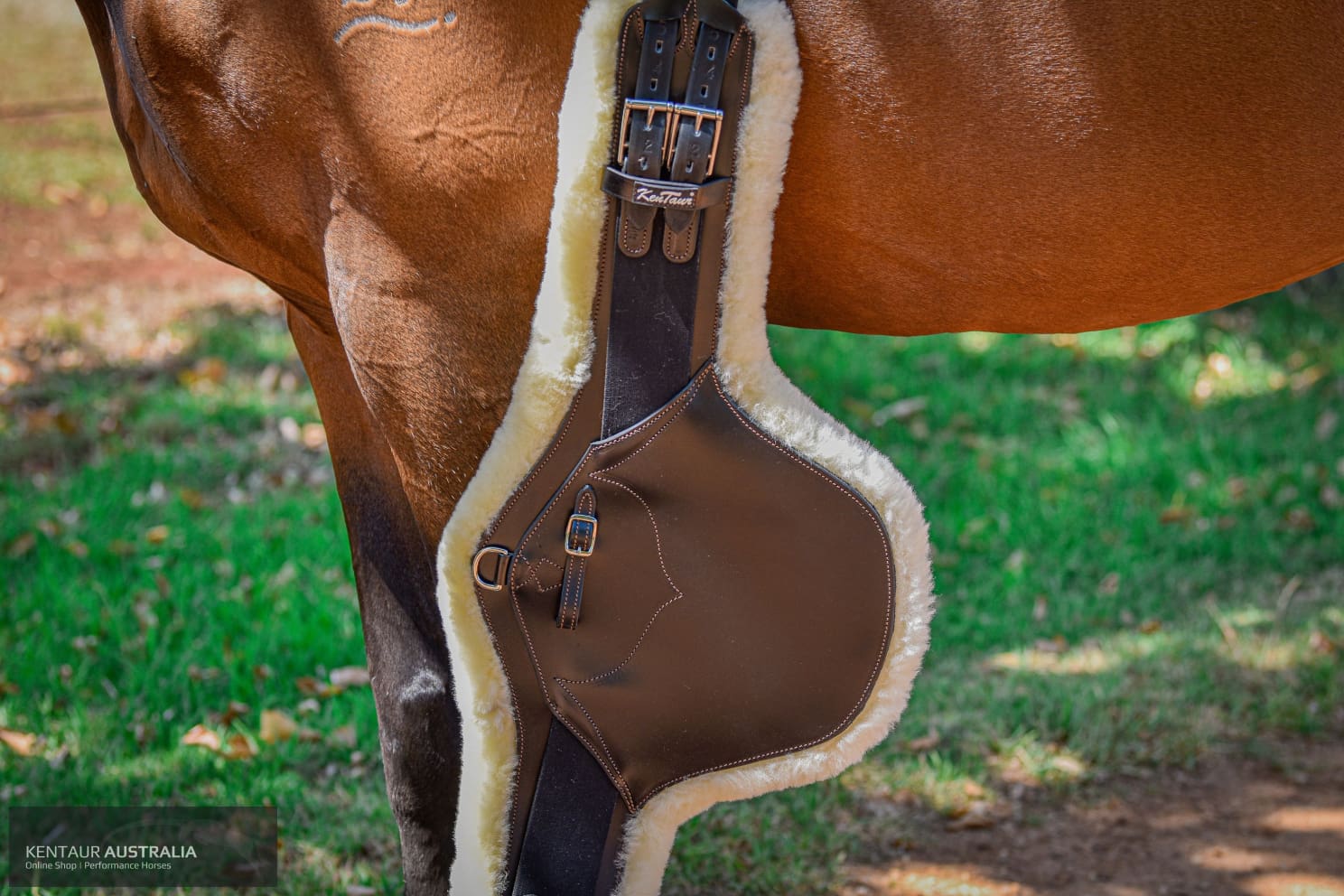 Kentaur ’Camarque’ Stud Girth with Sheepskin jumping girths