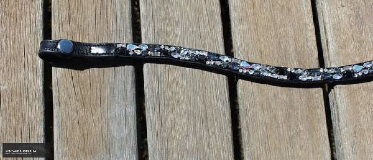 Montar Moonrock Browband Clear/Black/Jet / Black / Full Bridles