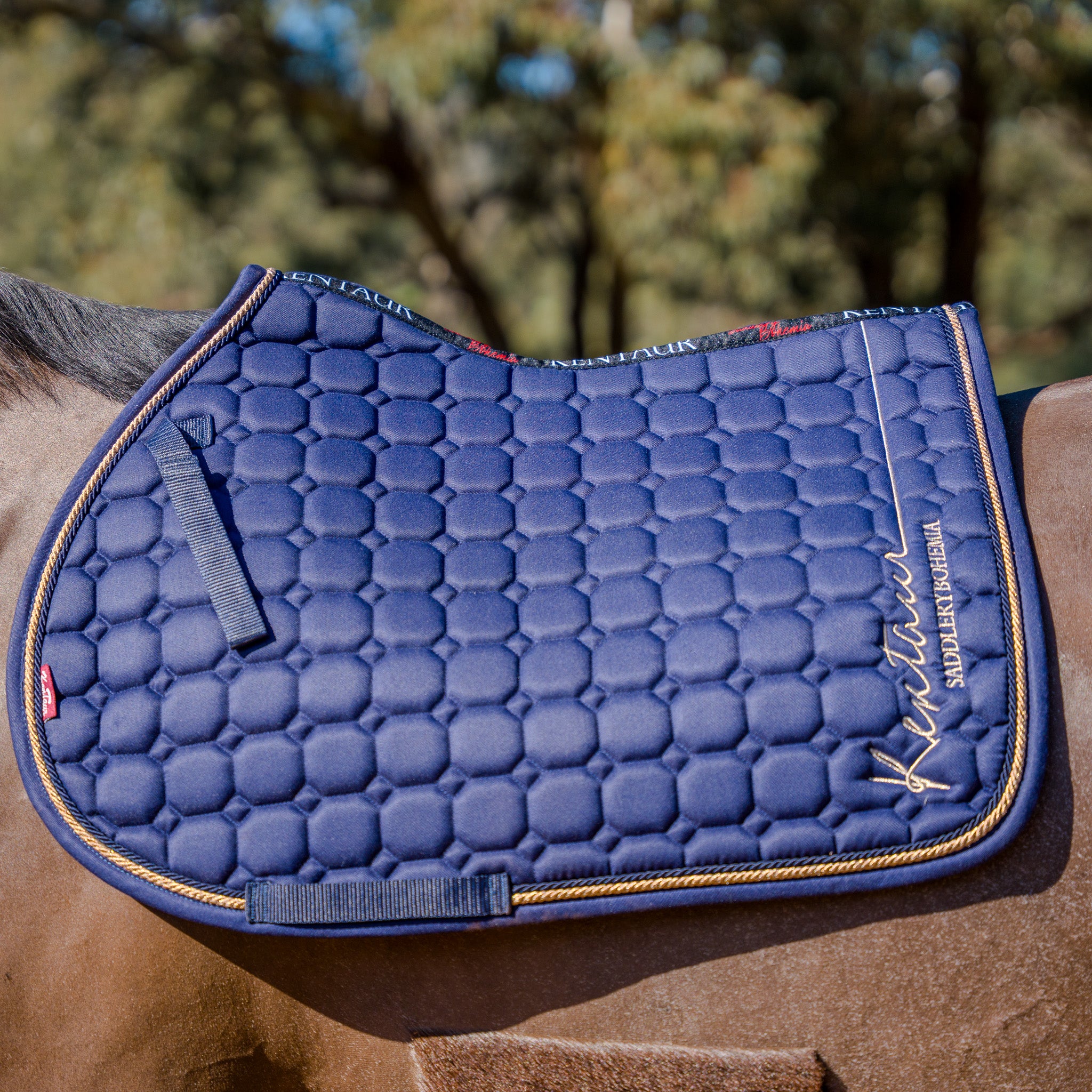 Kentaur Saddle Pad &amp; Bonnet Set Bohemia