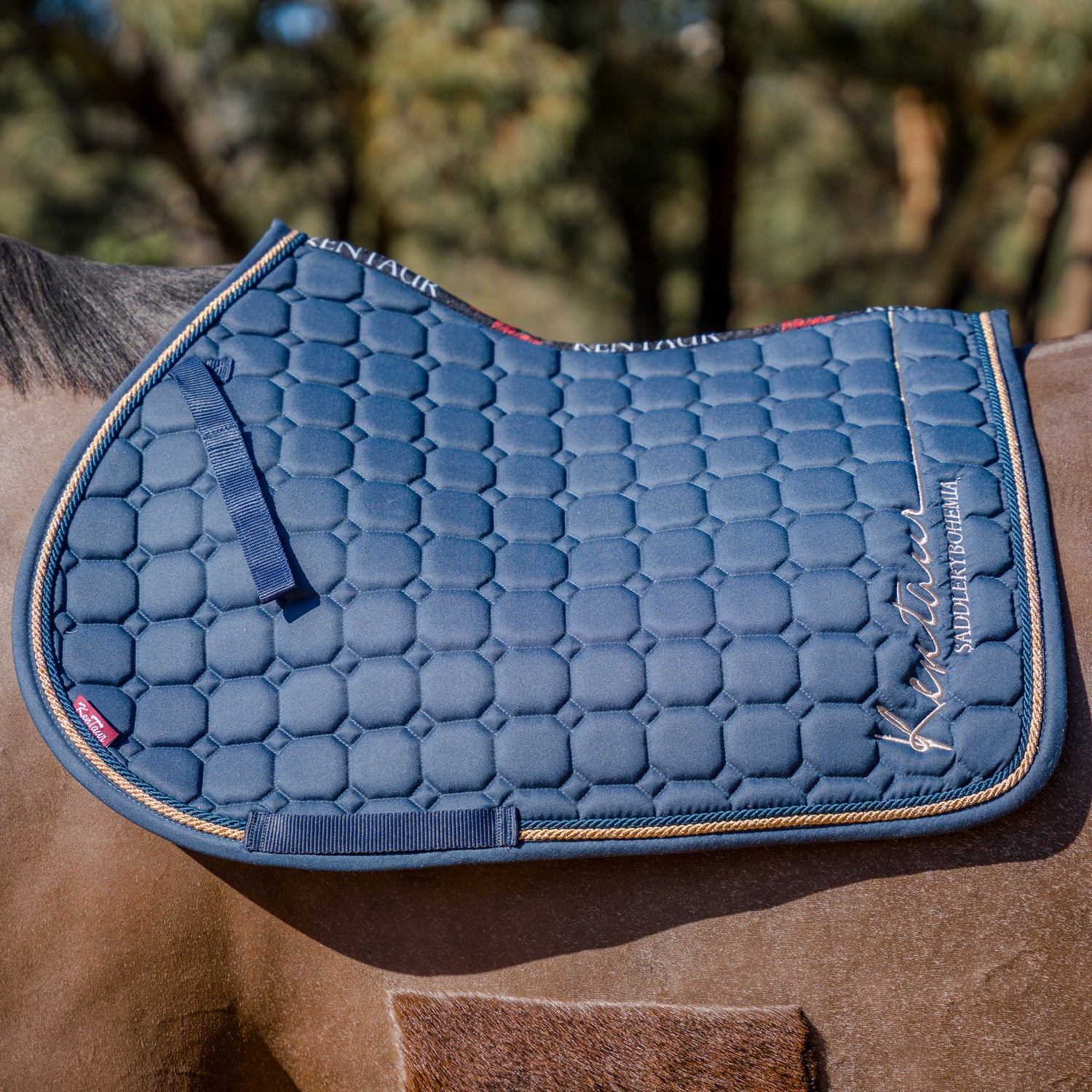 Kentaur Saddle Pad &amp; Bonnet Set Bohemia