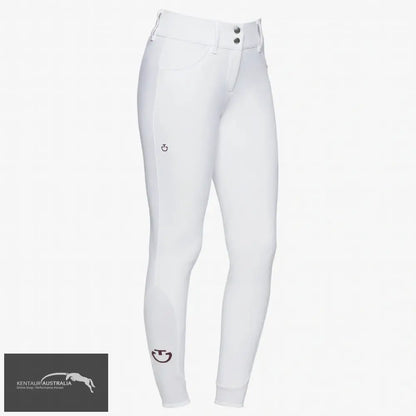 Cavalleria Toscana ’American’ Normal Waist Womens Competition Breeches - White (0001) / AU 10 - Competition Breeches