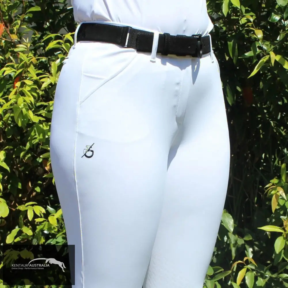 Cavalleria Toscana ’CT Dash’ Womens Competition Breeches White (0001) / AU 4 Competition Breeches