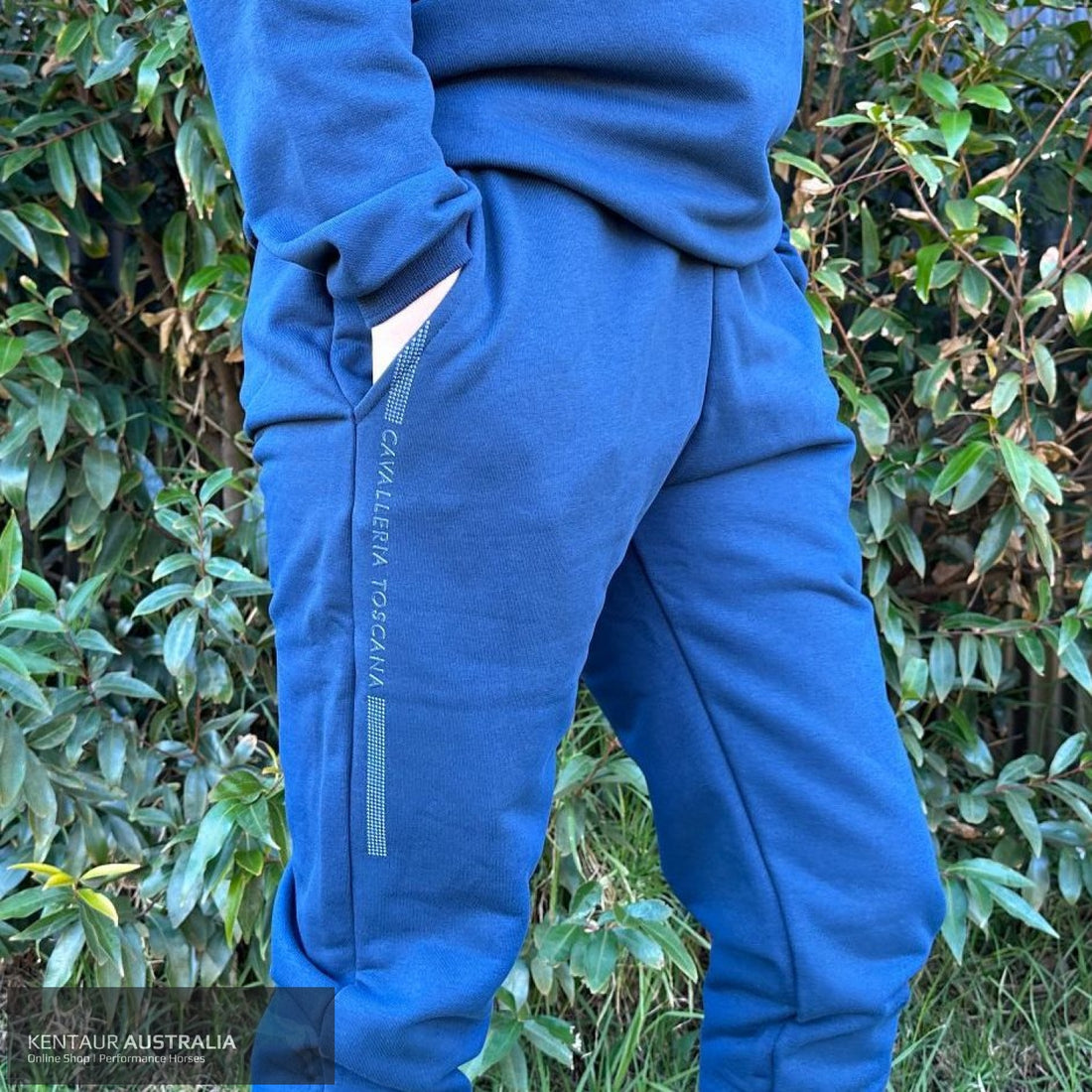 Cavalleria Toscana ’CT Embossed Print’ Cotton Track Pants Blue (5J00) / XS Casual Breeches