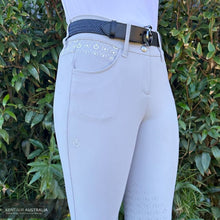 Load image into Gallery viewer, Cavalleria Toscana ’CT Motif Print’ Womens Competition Breeches Grey (8100) / AU 6 Competition Breeches