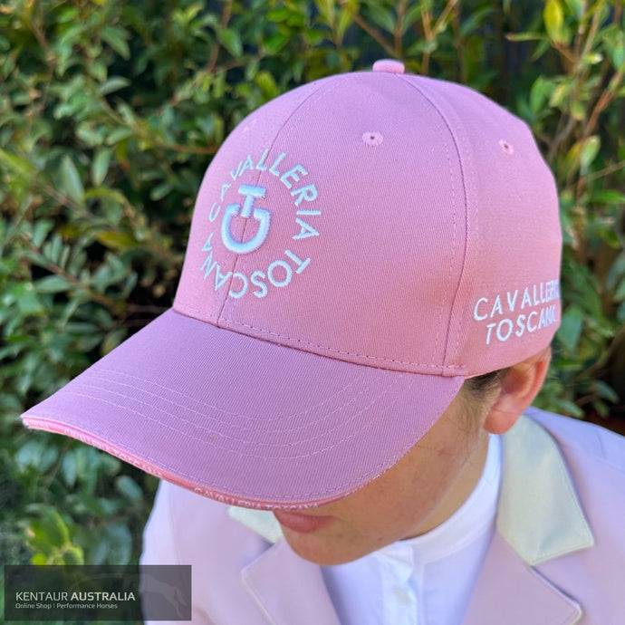 Cavalleria Toscana ’CT Orbit’ Cap Cotton Pink (2C00) Rider Accessories
