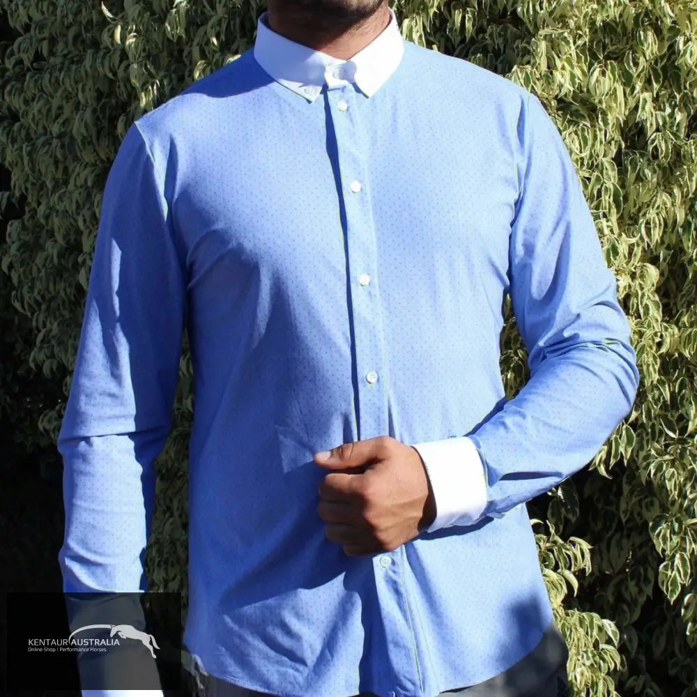 Cavalleria Toscana Guibert Mens Competition Shirt Light Blue (F730) / XXXL Competition Shirt