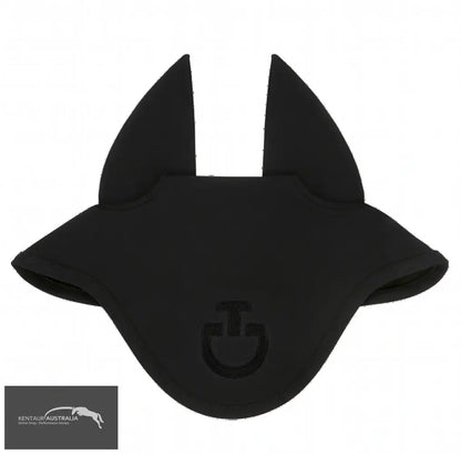 Cavalleria Toscana ’Light Weight Jersey Stripe’ Earnet - Black (9999) / Full - Ears
