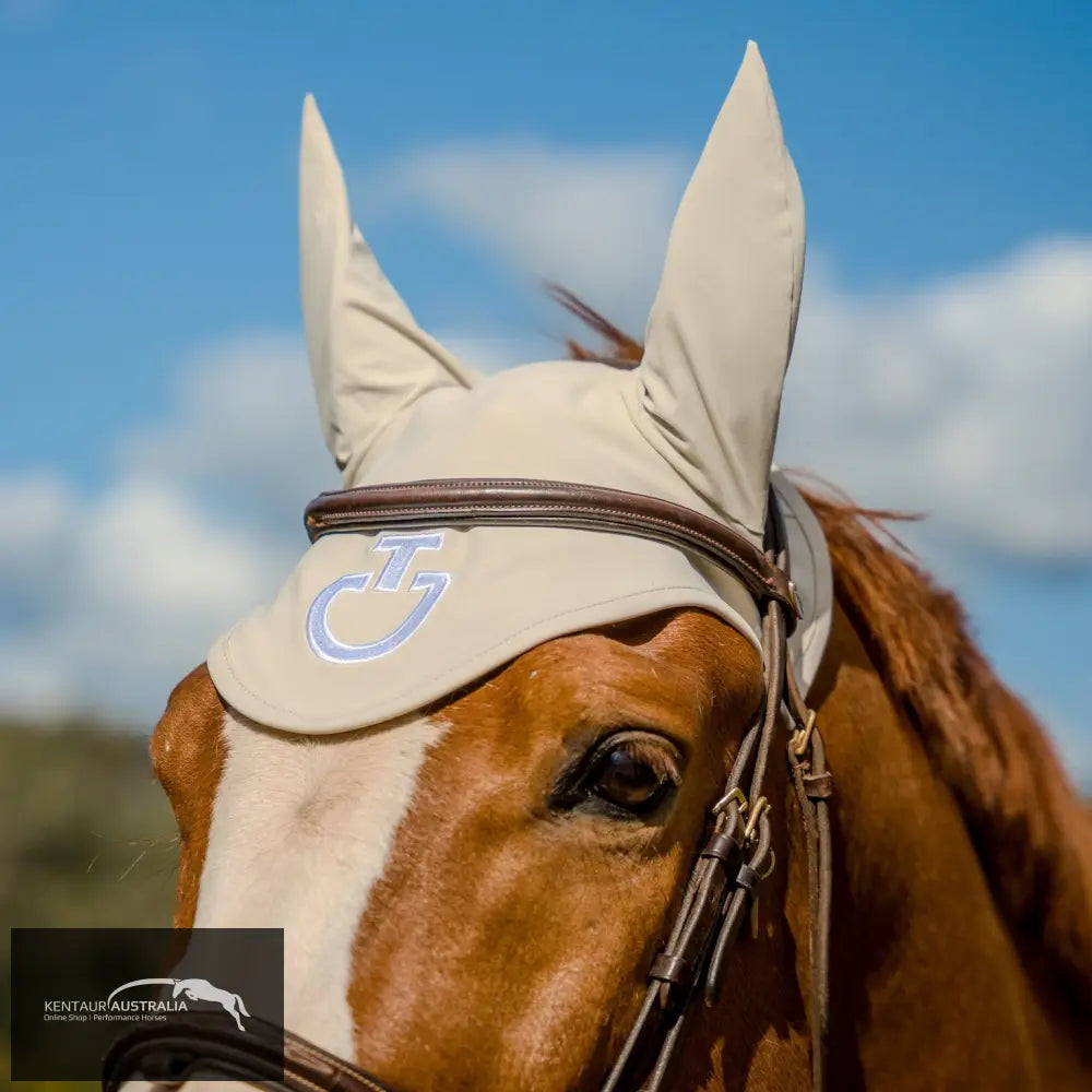 Cavalleria Toscana ’Light Weight Jersey Stripe’ Earnet - Cream (1F00) / Full - Ears