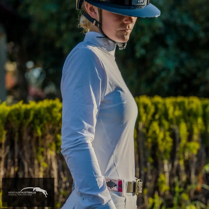 Cavalleria Toscana R-EVO L/S Perforated Bib Competition Shirt - White / XS - Competition Shirt