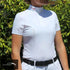 Cavalleria Toscana ’Revo 3-D Jersey Mesh S/S’ Womens Competition Shirt White (0001) / S Competition Shirt