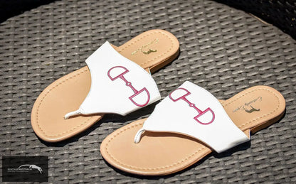 Exclusively Equine Flip Flops Pink Snaffle Bit / EUR 38 Footwear