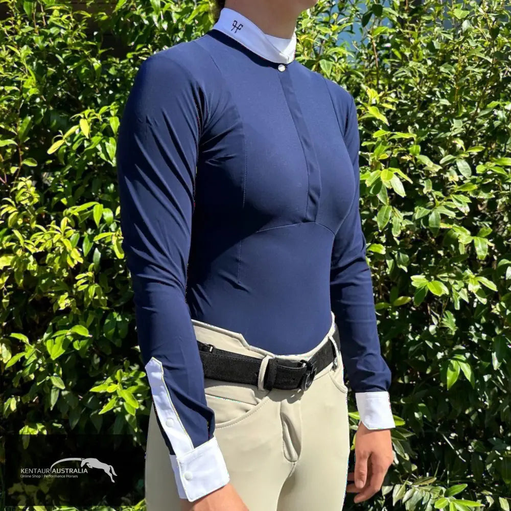 Horse Pilot ’Aerolight L/S’ Womens Competition Shirt Navy / S Competition Shirt