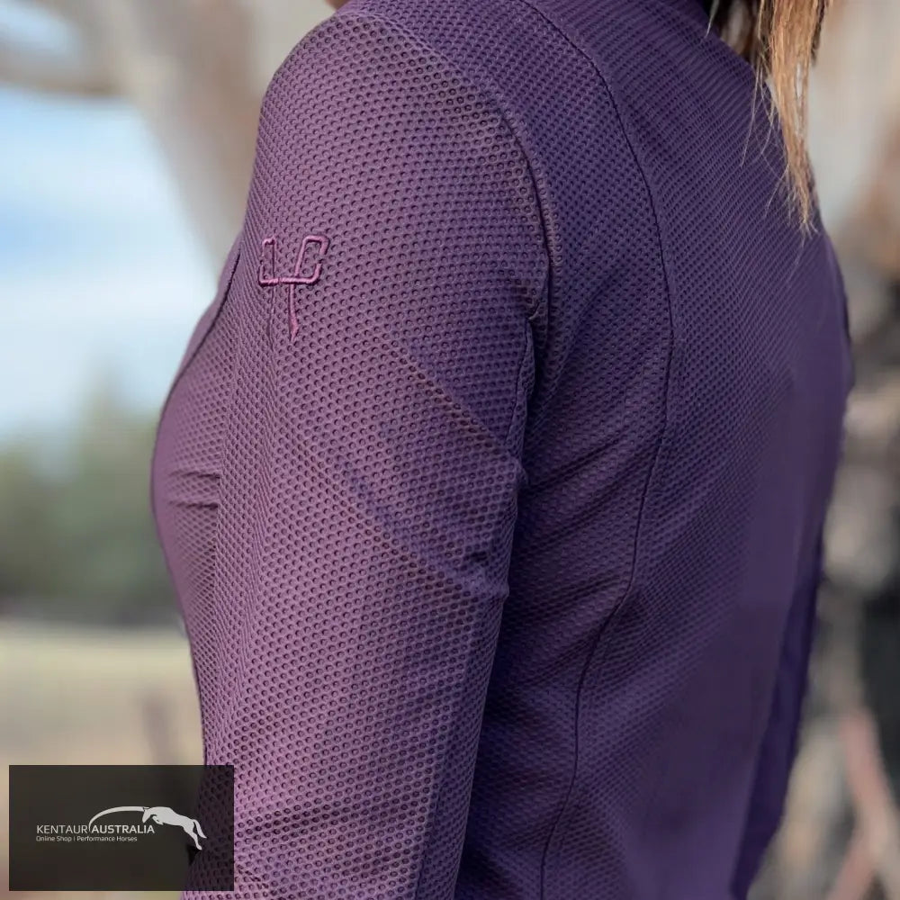 Horse Pilot ’Aeromesh’ Womens Competition Jacket - Winetasting / AU 6 (34) - Show Jackets