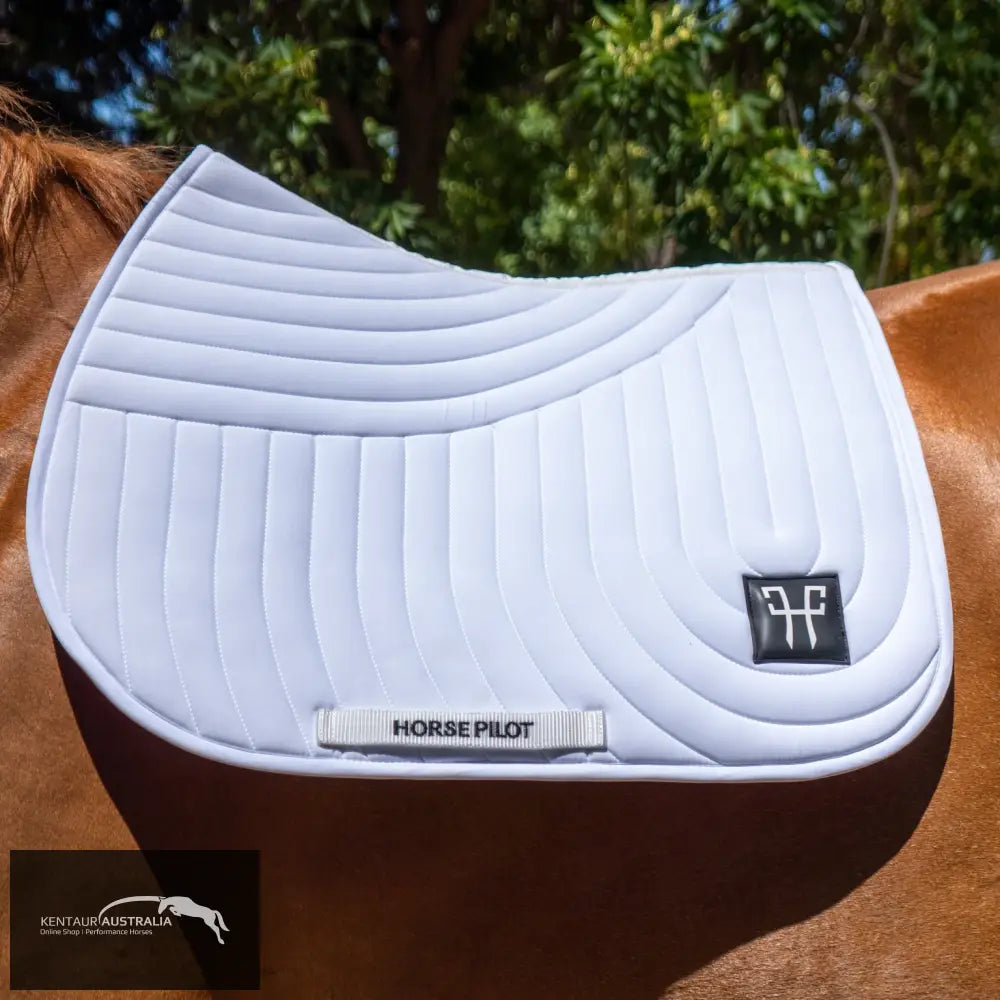 Horse Pilot Ergonomic Saddle Pad - White / Full - Saddle Pad