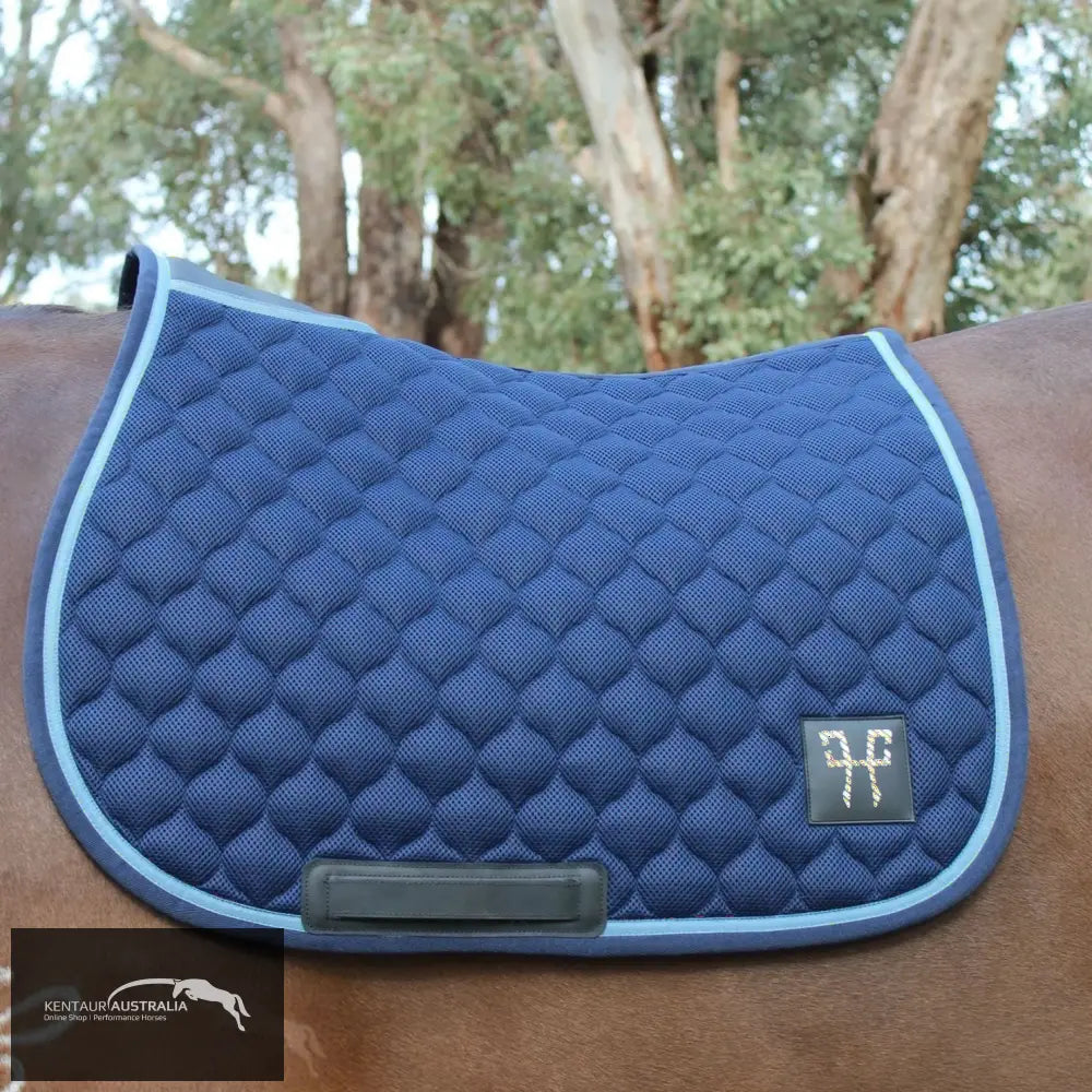 Horse Pilot ’Jumping’ Saddle Pad Navy/Cloudy Blue / Full Saddle Pad