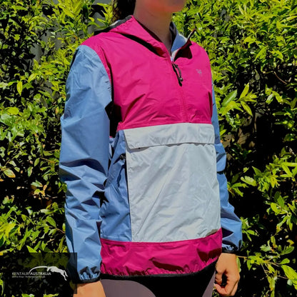 Horse Pilot ’Raintech’ Womens Jacket - Pink/Blue / XS - Jumpers and Jackets