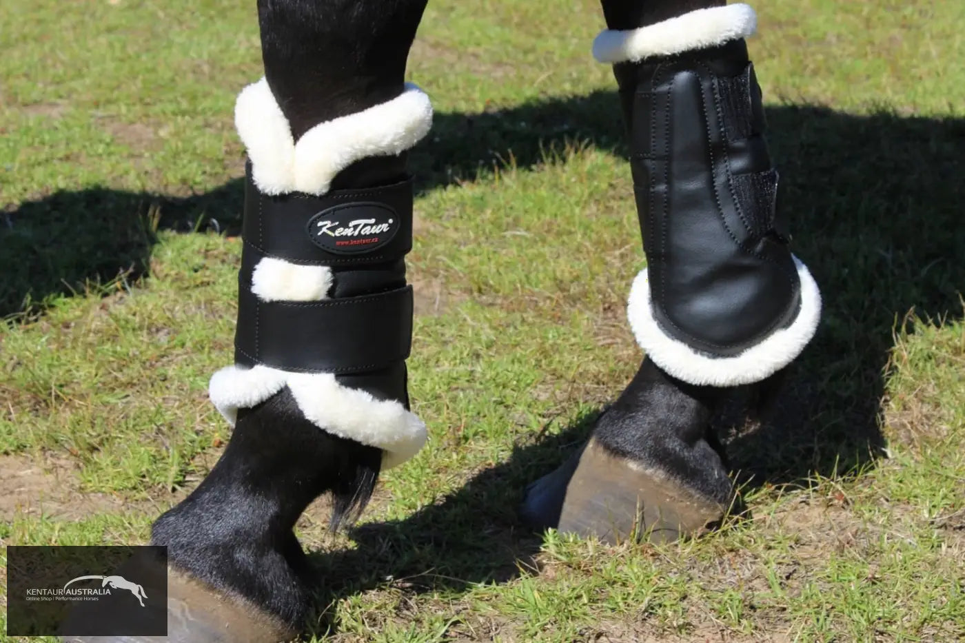 Kentaur Artificial Sheepskin Dressage Boots dressage boots