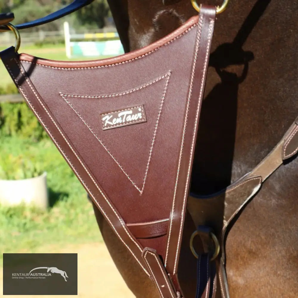 Kentaur Bib Martingale Brown Breastplates