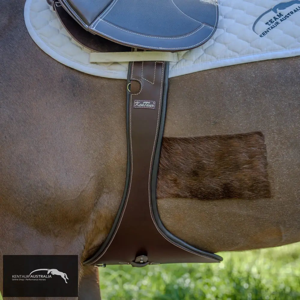 Kentaur ’Cassis Pony’ Stud Girth - Dark Brown / 110cm - jumping girths