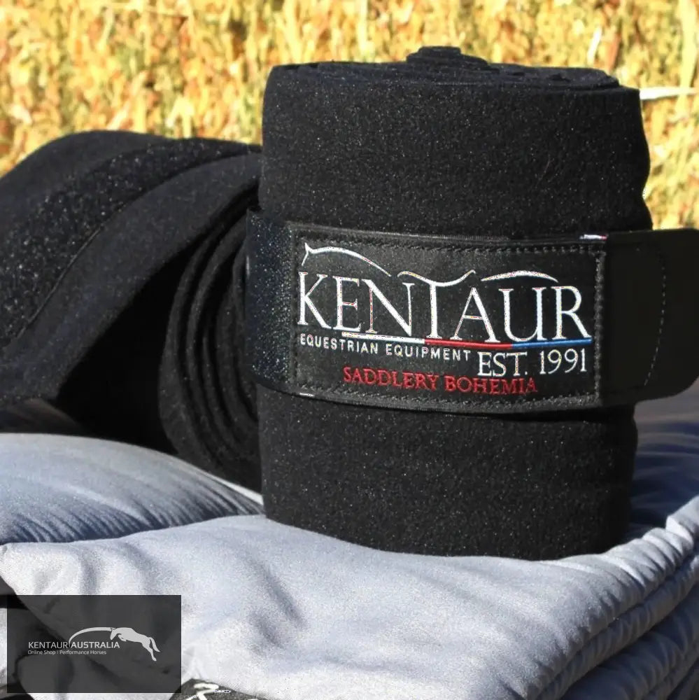 Kentaur ’Fleece’ Bandages Black Bandages/ Underwraps