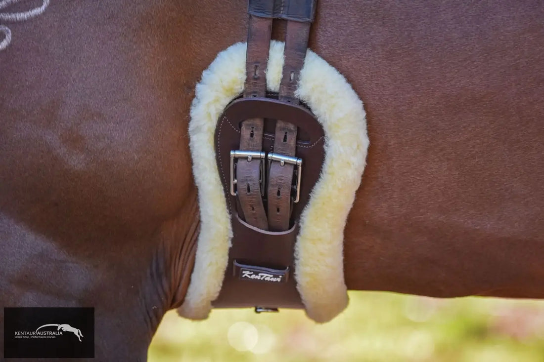 Kentaur ’Grand Prix’ Girth with Sheepskin Brown / 85cm / Yes Dressage Girth