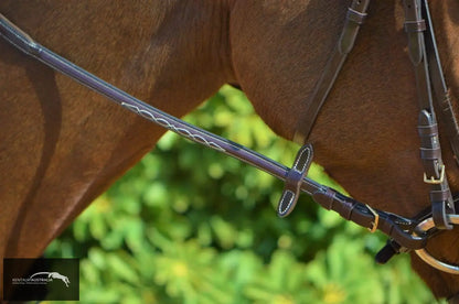 Kentaur Hanoverian Bridle With Decorative Stitching (Horse) Bridles
