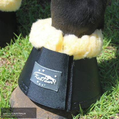 Kentaur Leather Bell Boots With Genuine Sheepskin Black / Small (20cm) Bell Boots