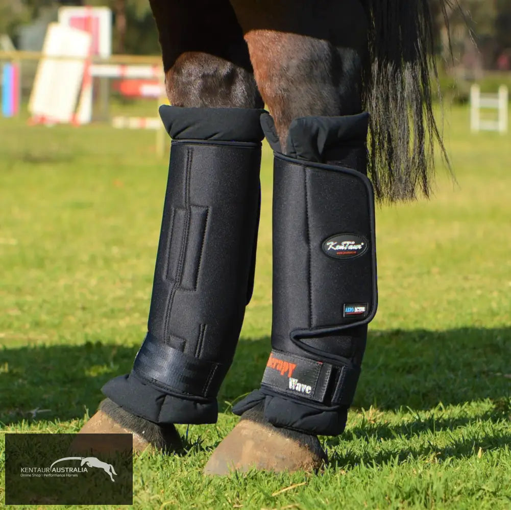 Kentaur Magnetic Therapy Wave Pro Hind Stable Boots Black / Full Stable Boots