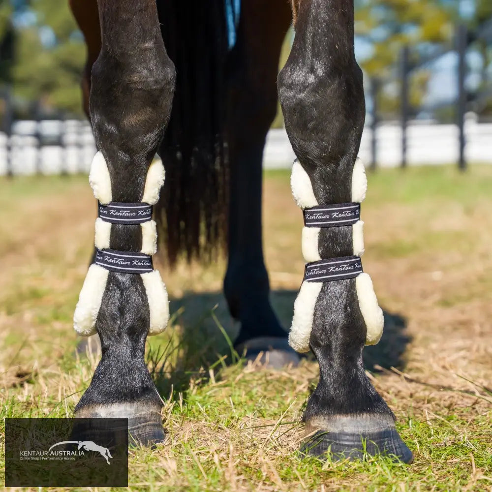 Kentaur ‘Mega Jump’ Front Boots with Artificial Sheepskin - Jumping Boots