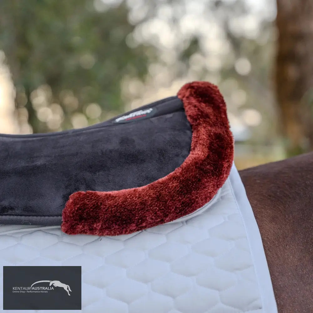 Kentaur Memory Foam Half Pad with Artificial Sheepskin - Saddle Pad