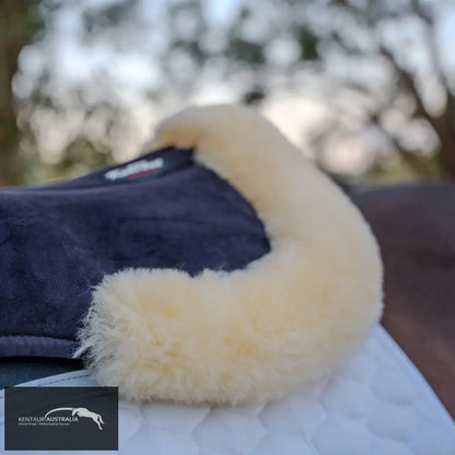 Kentaur Memory Foam Half Pad with Sheepskin - Saddle Pad