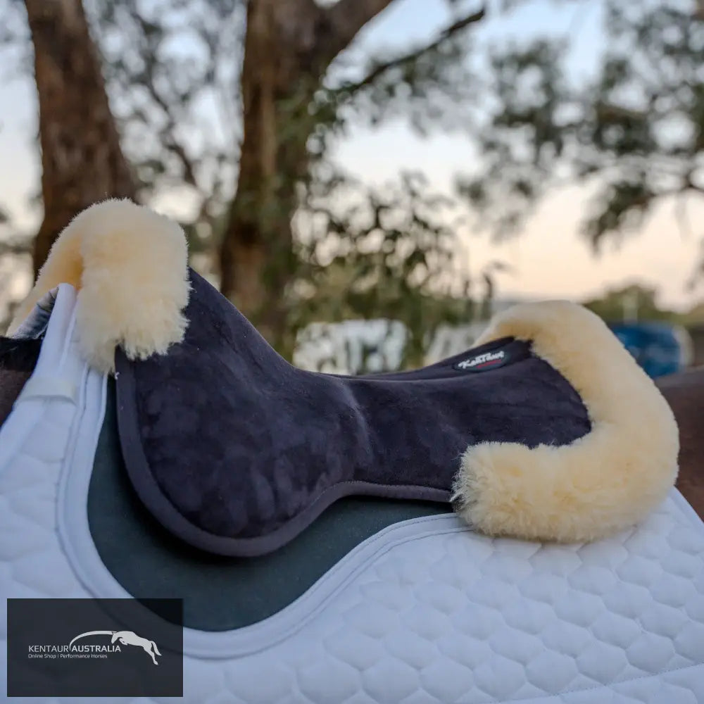 Kentaur Memory Foam Half Pad with Sheepskin - Saddle Pad