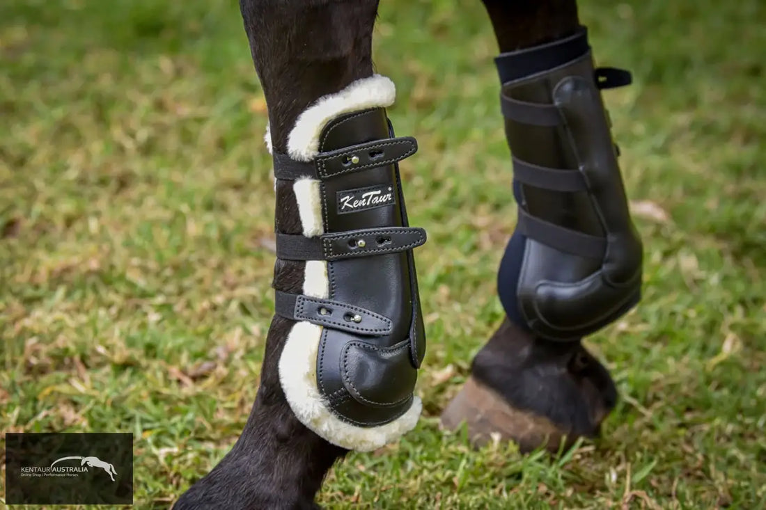 Kentaur ‘Oxford’ Front Sheepskin Show Jumping Boots Jumping Boots